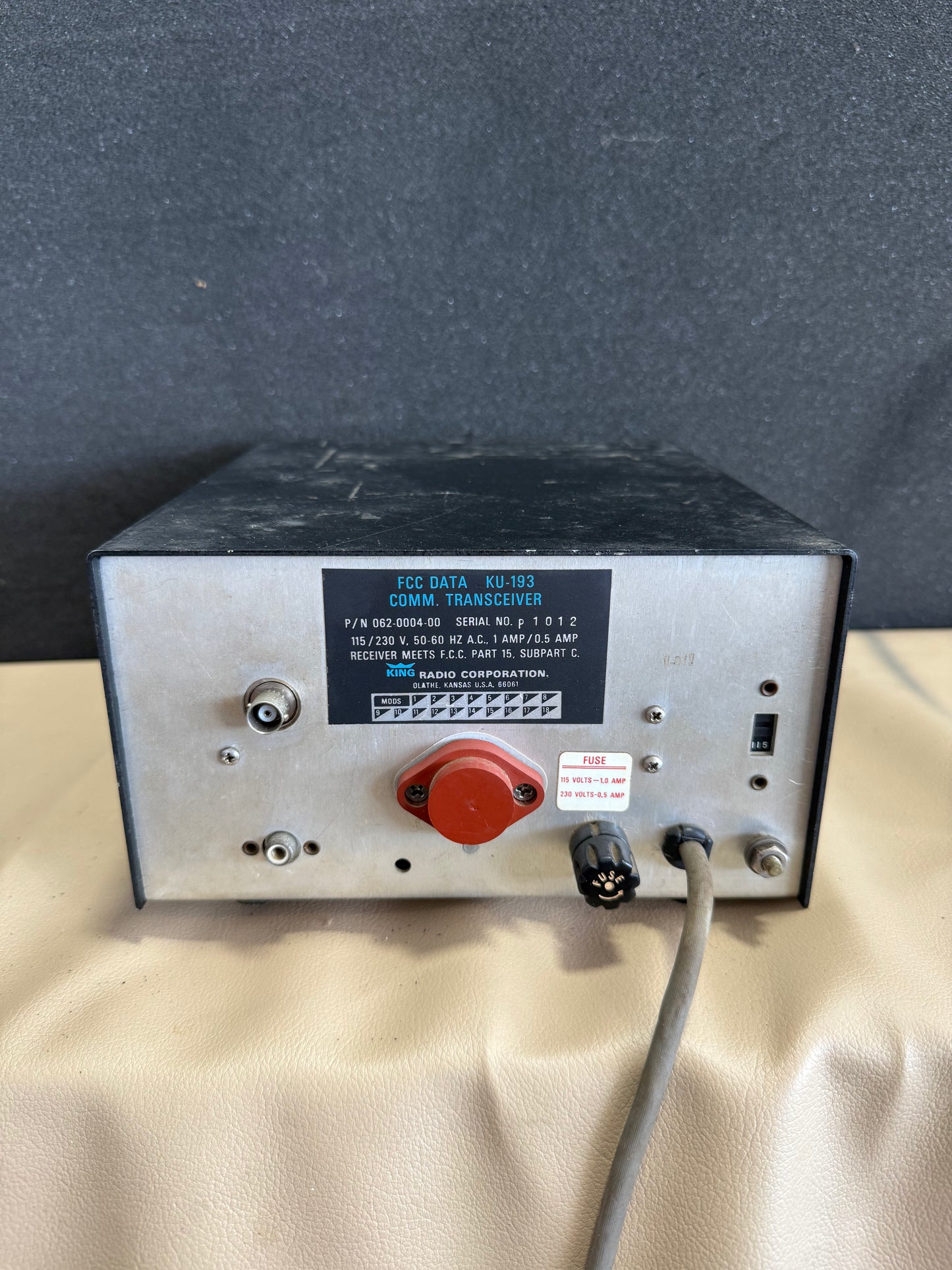 KU-193 Comm Tranceiver | P/N 062-0004-00