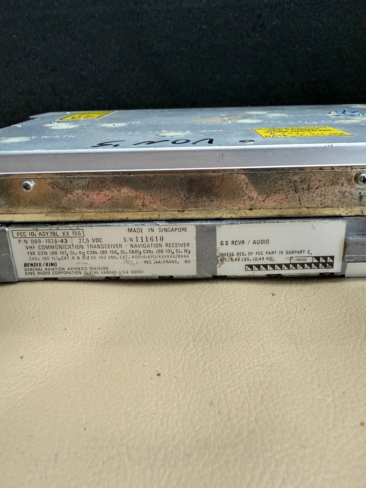 Bendix / King KX-155 Comm/Nav Transceiver | P/N 069-1024-43