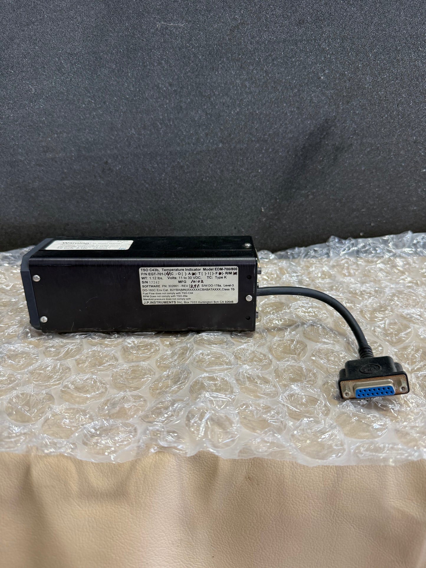 Engine Temp. Indicator (Overhauled) | P/N EGT-701-4C