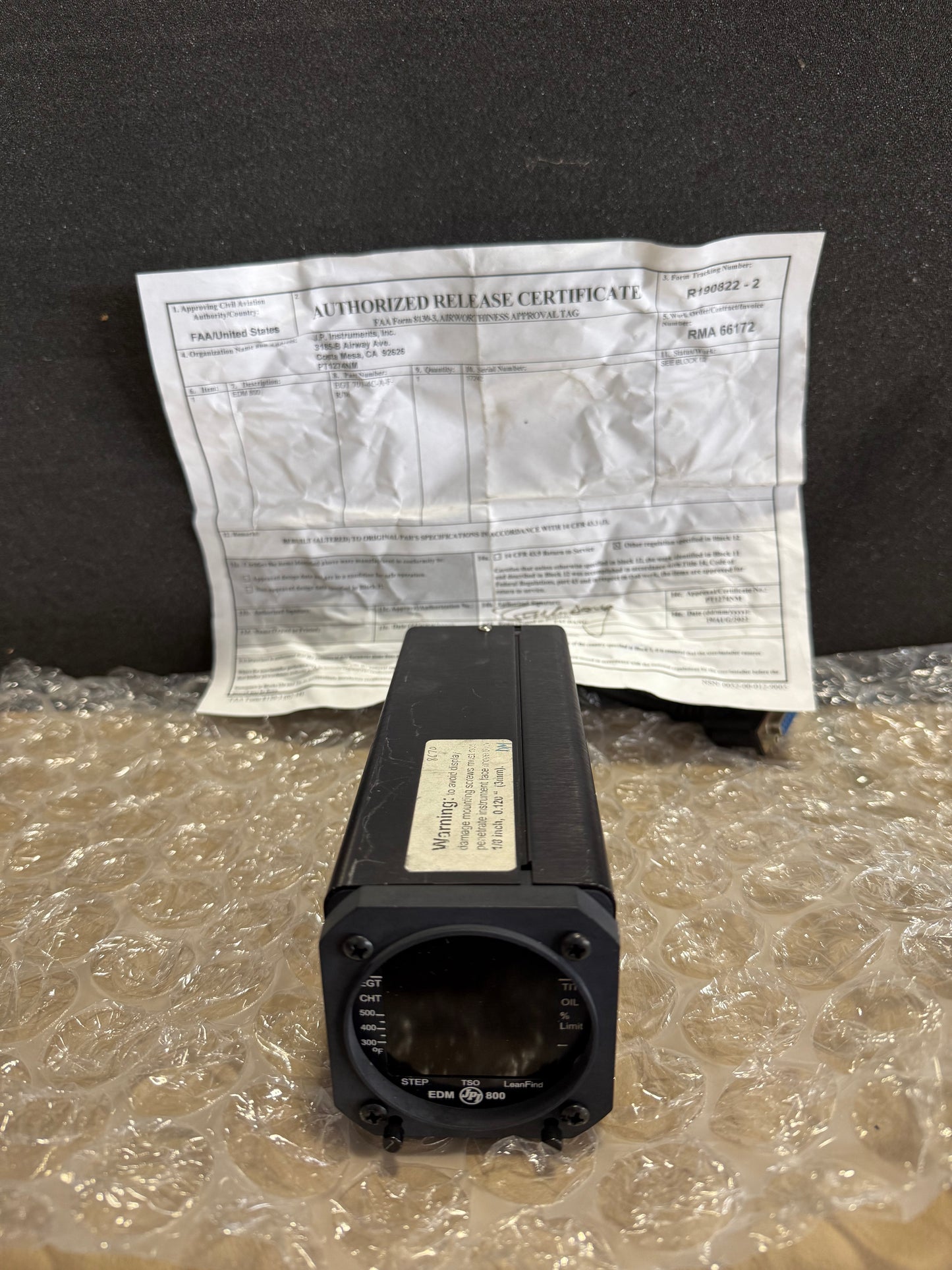 Engine Temp. Indicator (Overhauled) | P/N EGT-701-4C