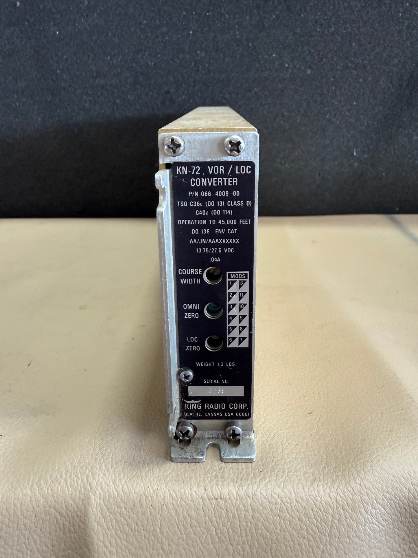Bendix / King KN-72 VOR/LOC Converter | P/N 066-4009-00