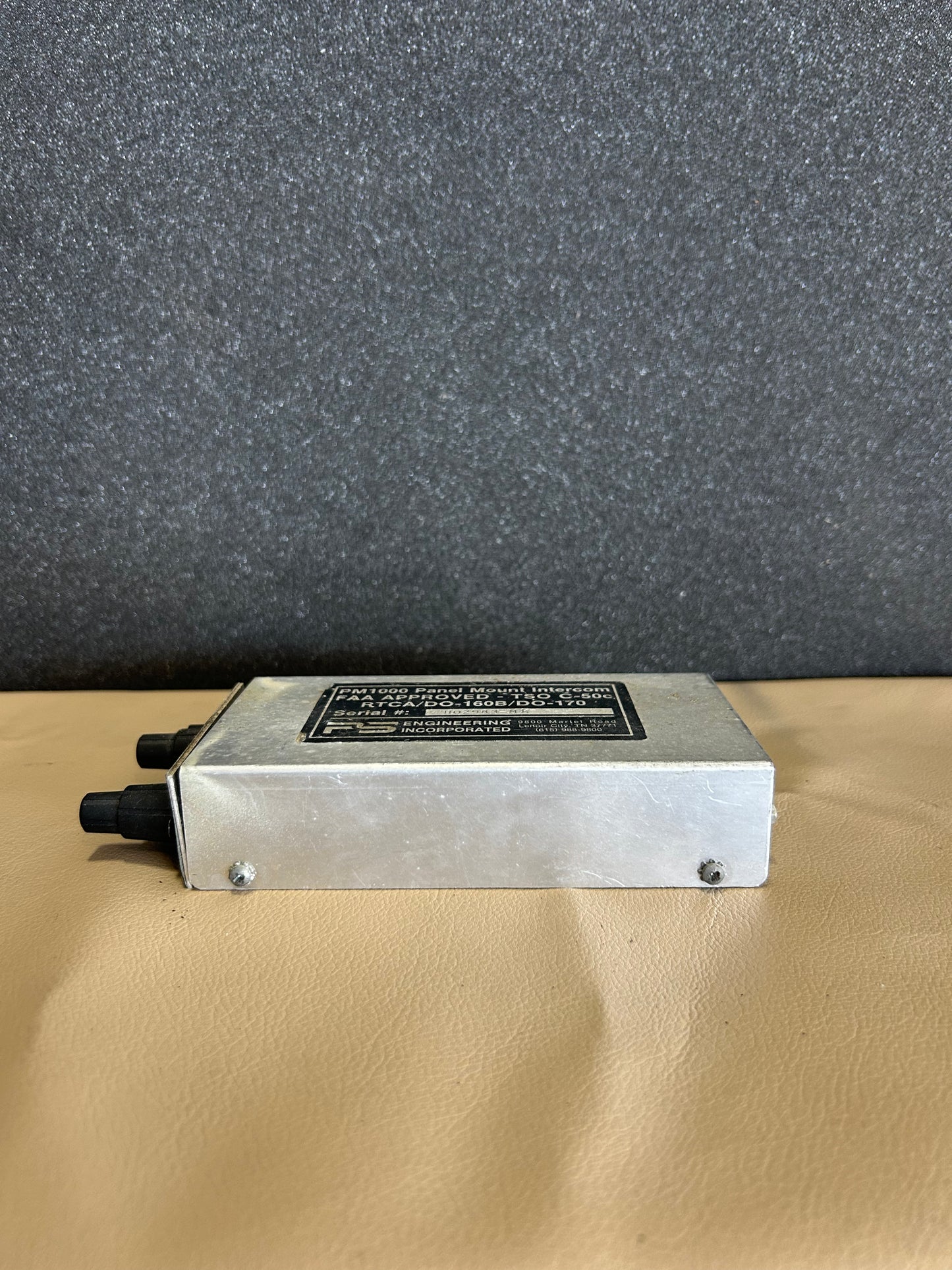 PM1000 Panel Mount Intercom | P/N RTCA-DO-160B-DO-170