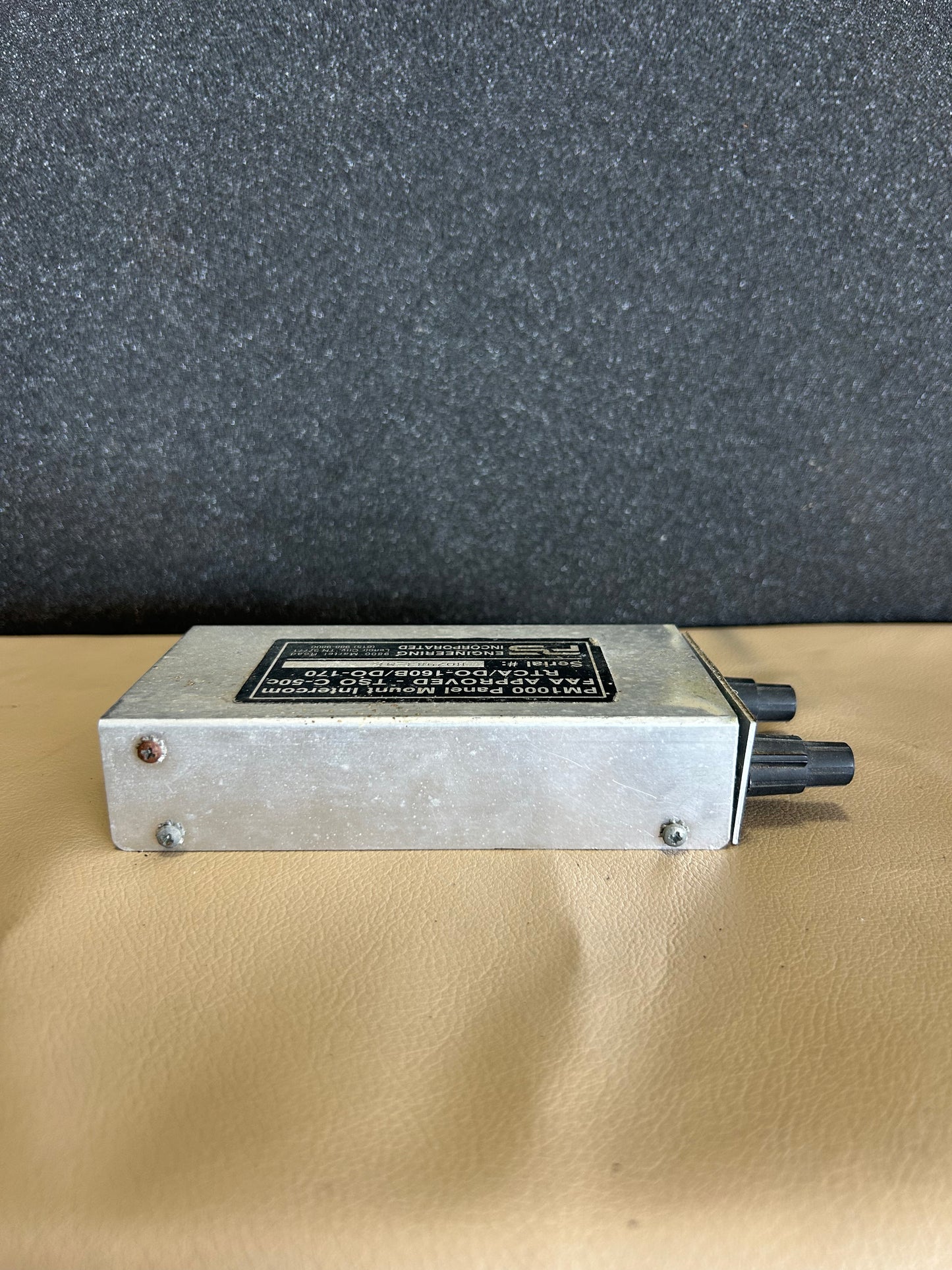 PM1000 Panel Mount Intercom | P/N RTCA-DO-160B-DO-170