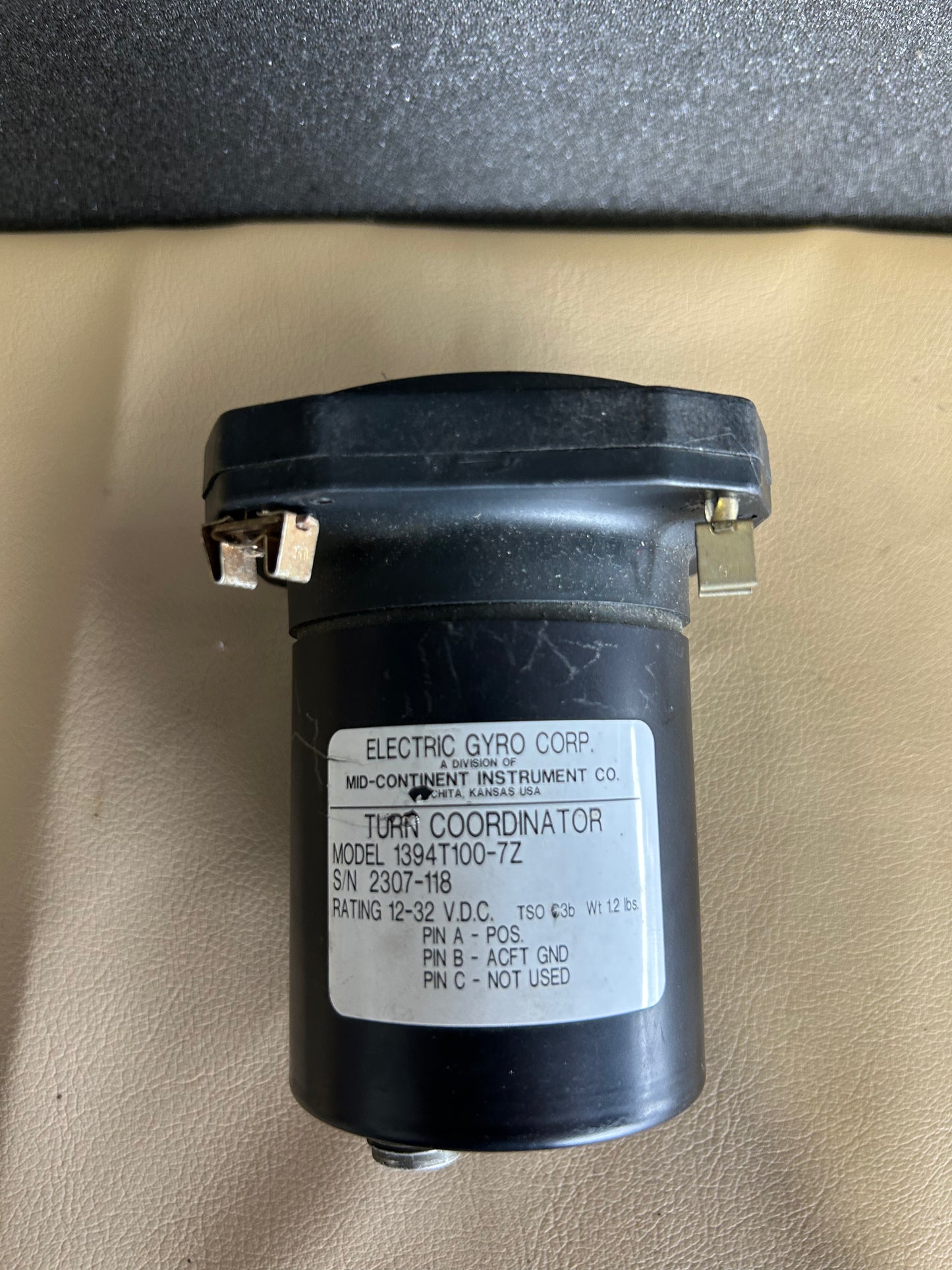 Turn Coordinator (Overhauled) | P/N 1394T100-7Z