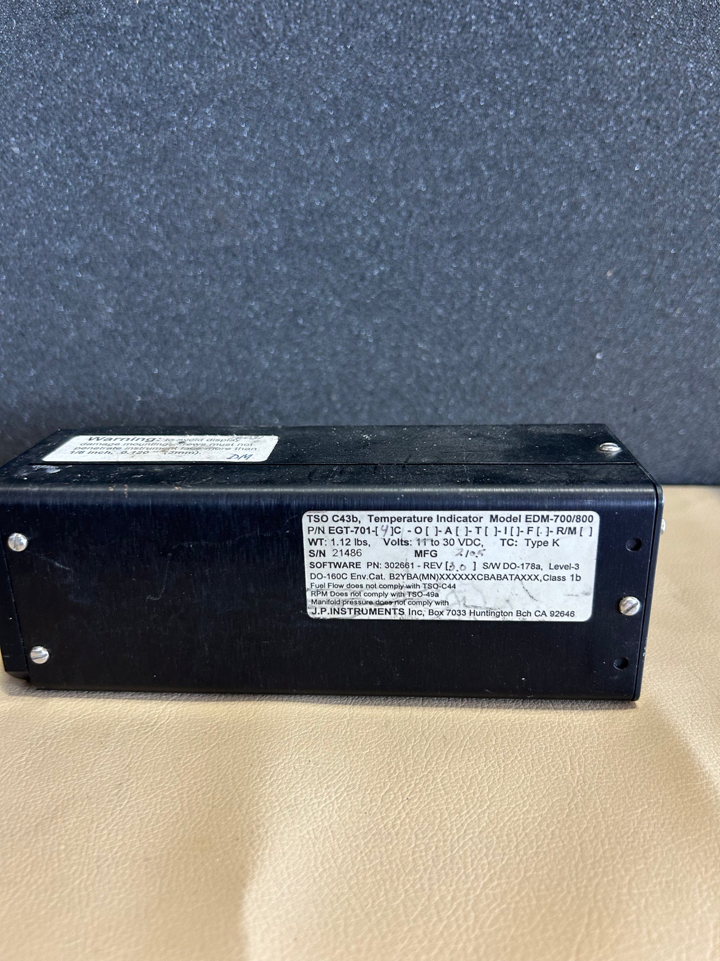 Temperature Indicator | P/N EGT-701-4C