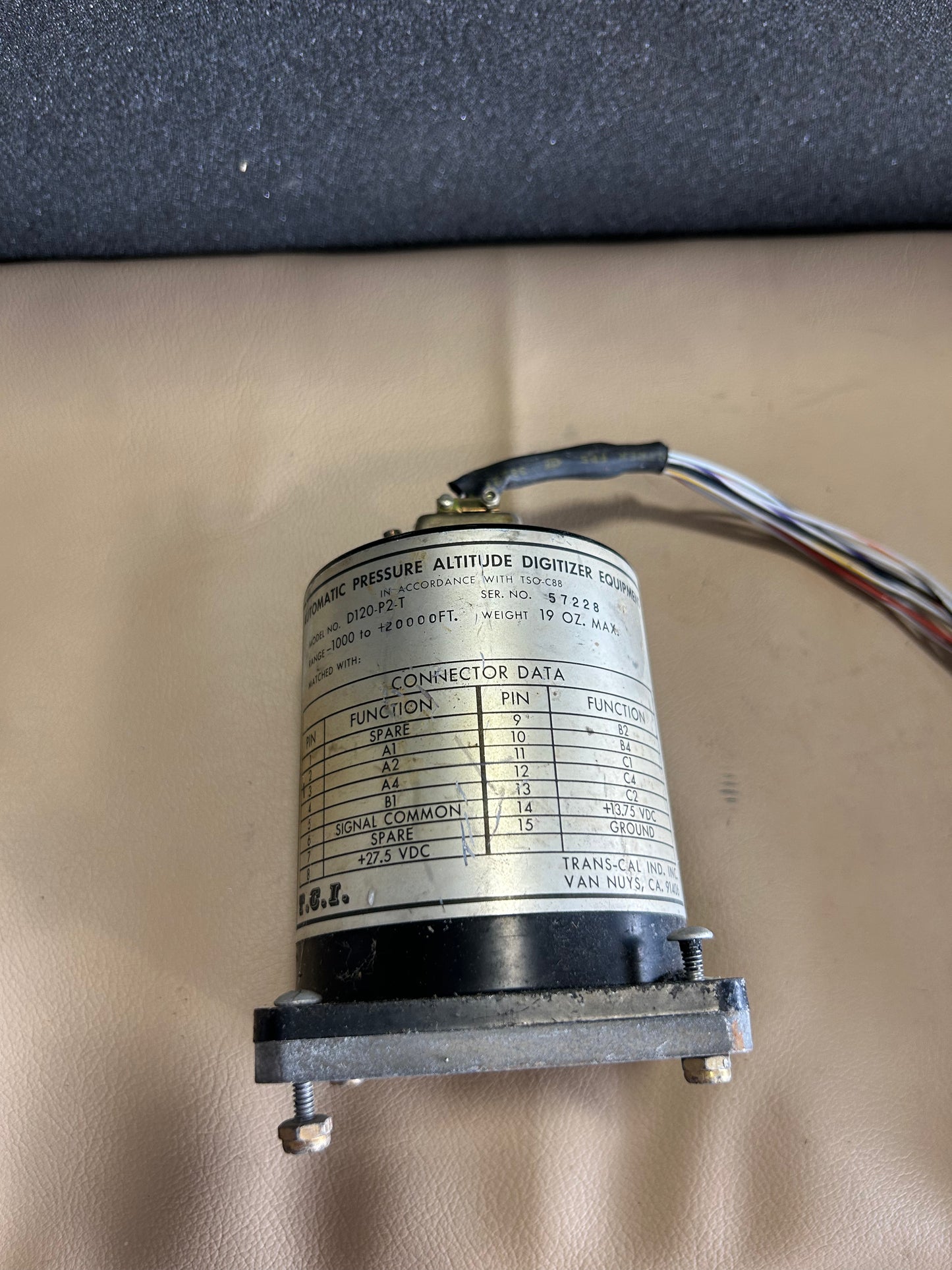 BendixKing KT-76A W/ Trans-Cal Altitude Digitizer | P/N 066-1062-00 | P/N D120-P2-T