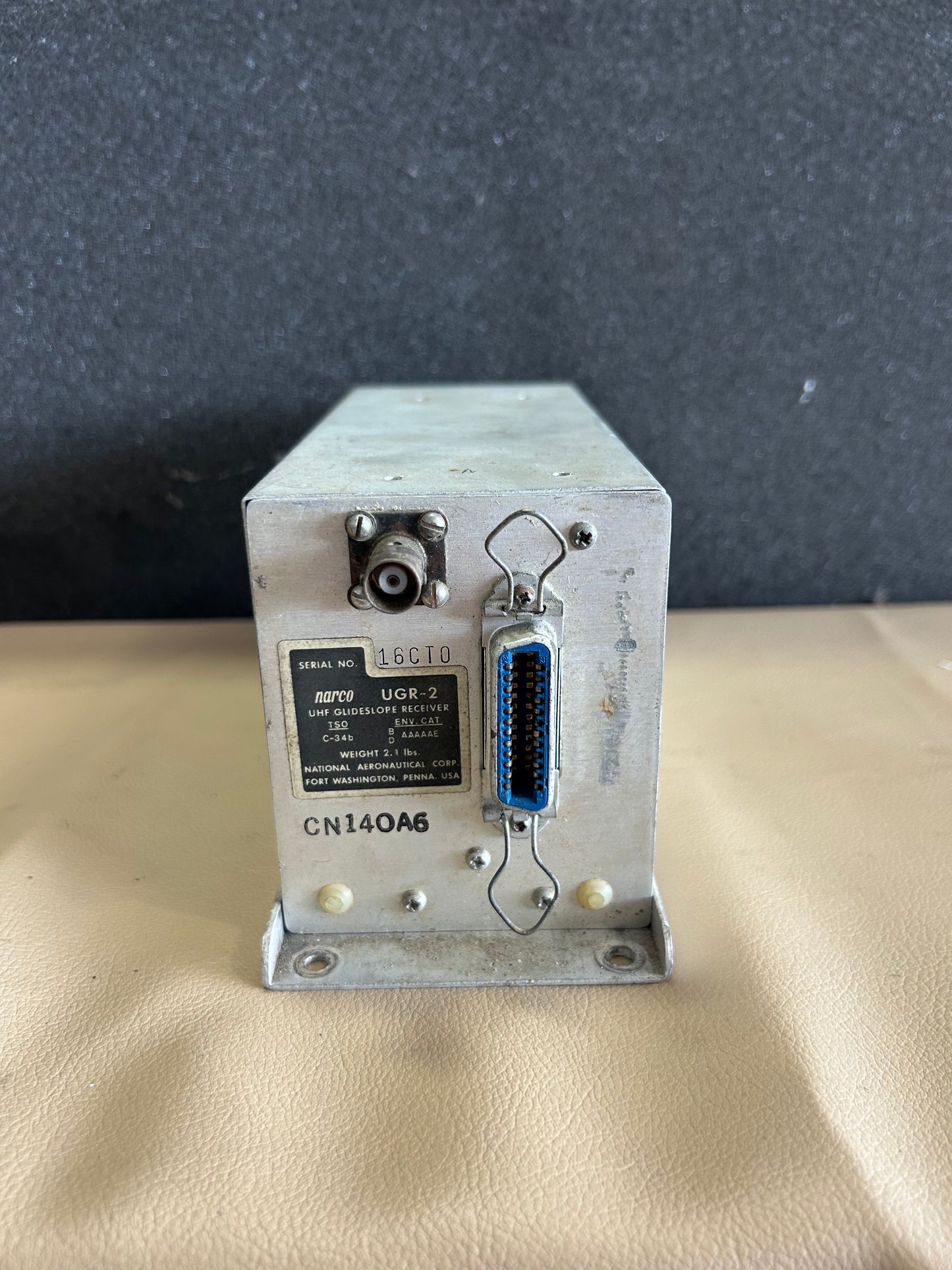 Narco UGR-2 UHF Glideslope Reciever | P/N CN140A6