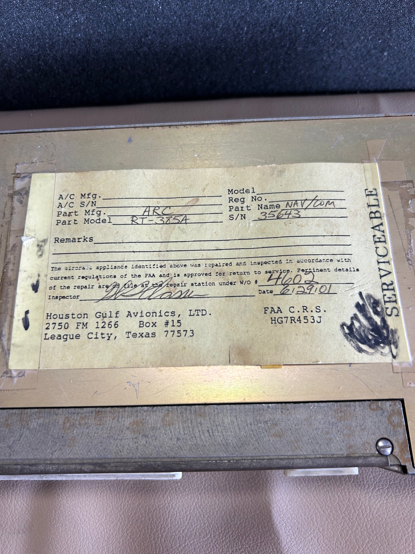Receiver Transmitter | P/N 46660-1000