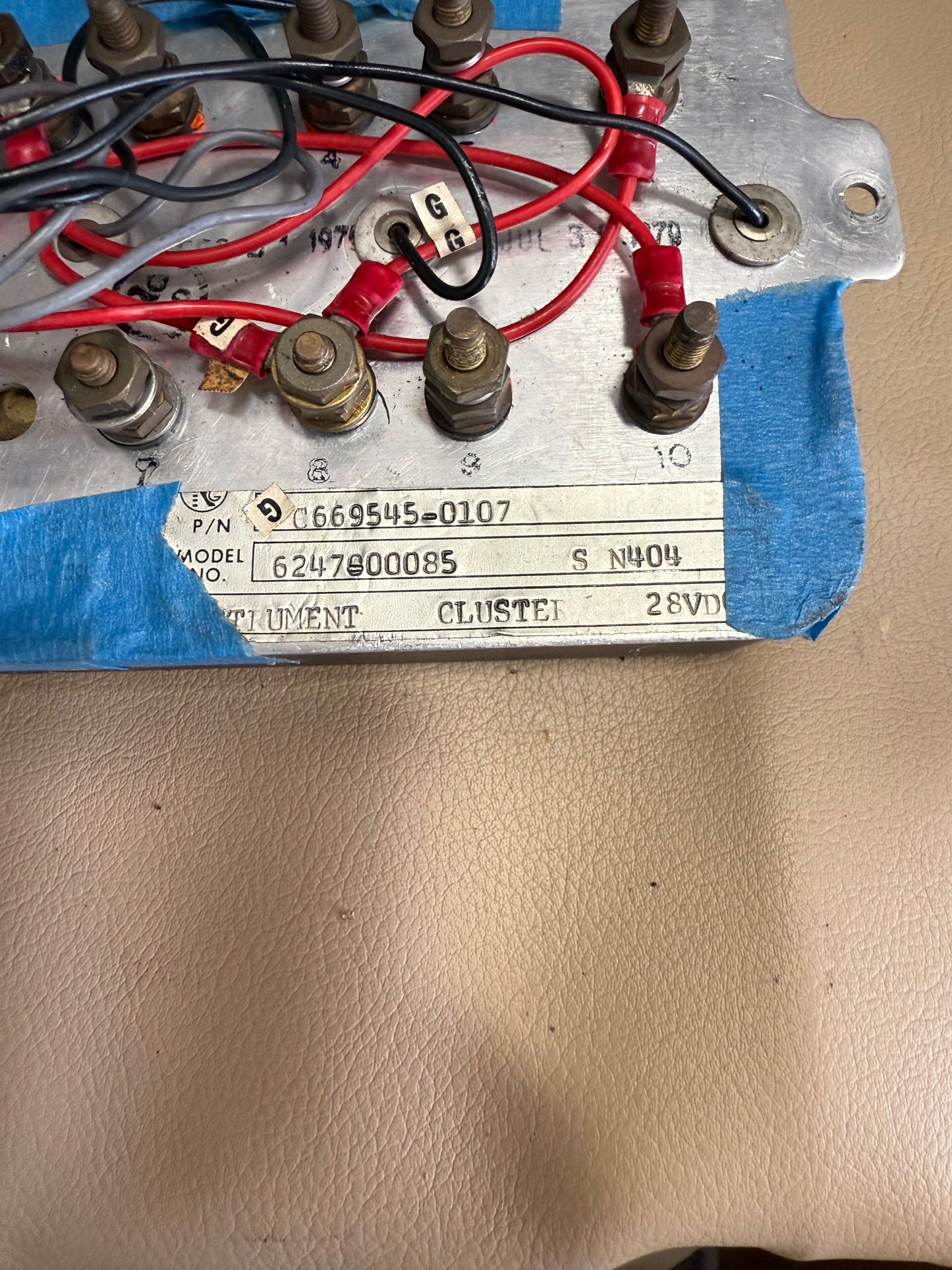 Engine Instrument Cluster | P/N C669545-0107