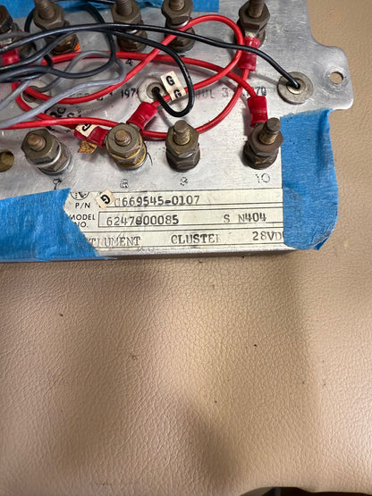 Engine Instrument Cluster | P/N C669545-0107