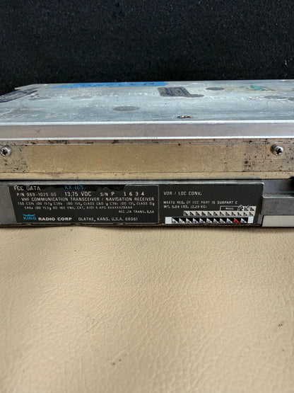 Bendix / King KX-165 Comm/Nav Transceiver | P/n 069-1025-00