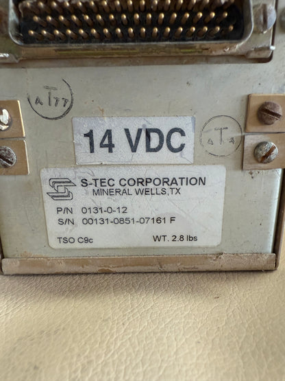 S-Tec Autopilot Controller Unit | P/N 0131-0-12
