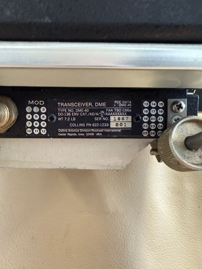 Collins DME Transceiver | P/N 622-1233-001