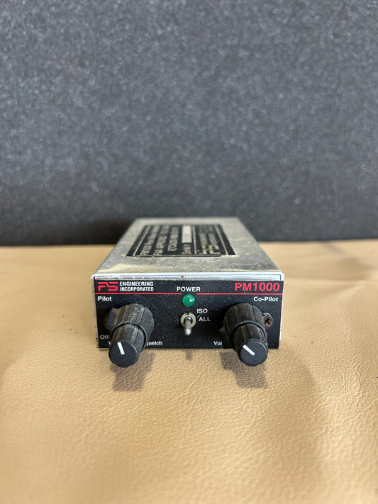 PM1000 Panel Mount Intercom | P/N RTCA-DO-160B-DO-170