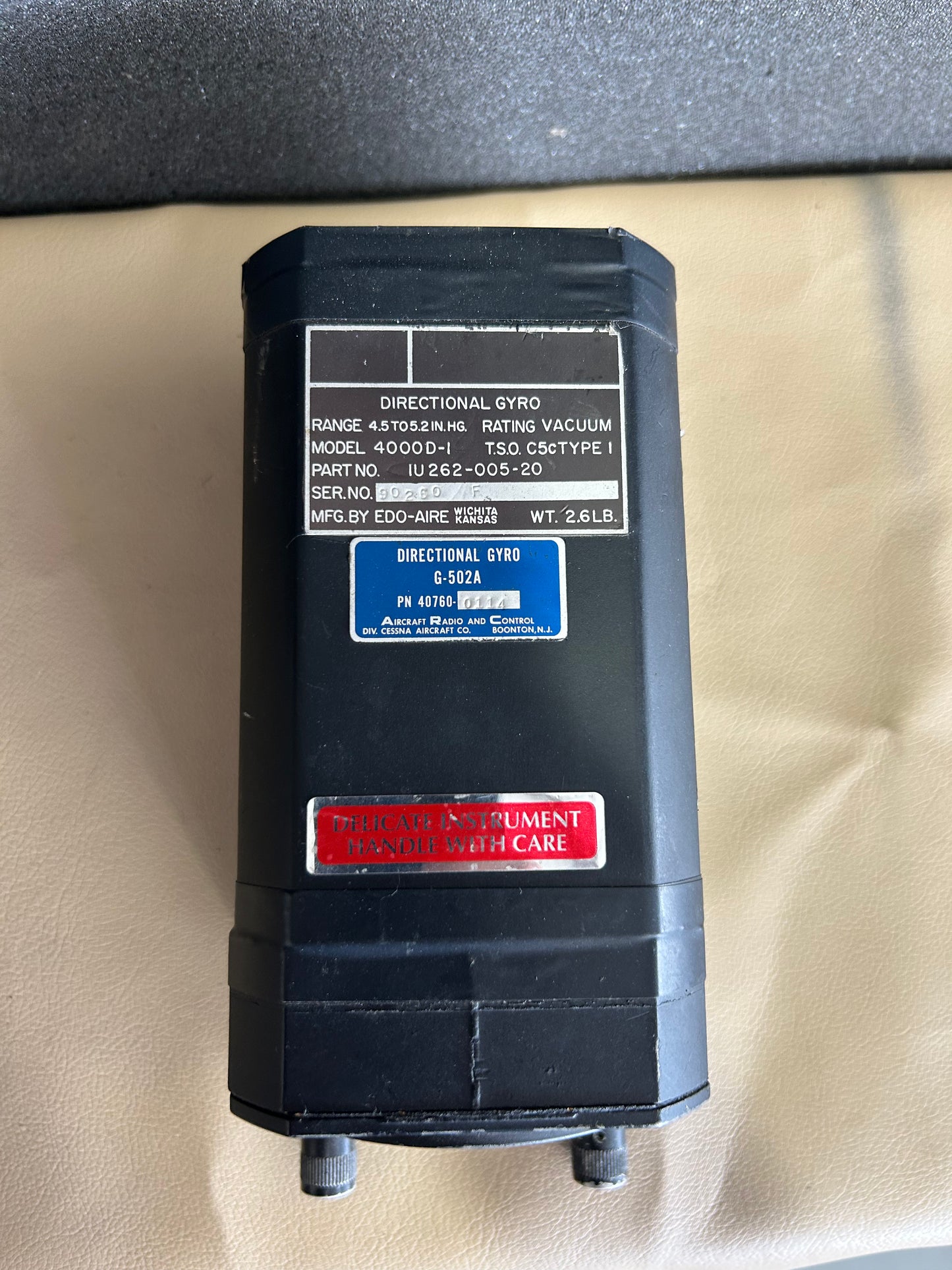 EDO-AIRE Directional Gyro | P/N IU262-005-20