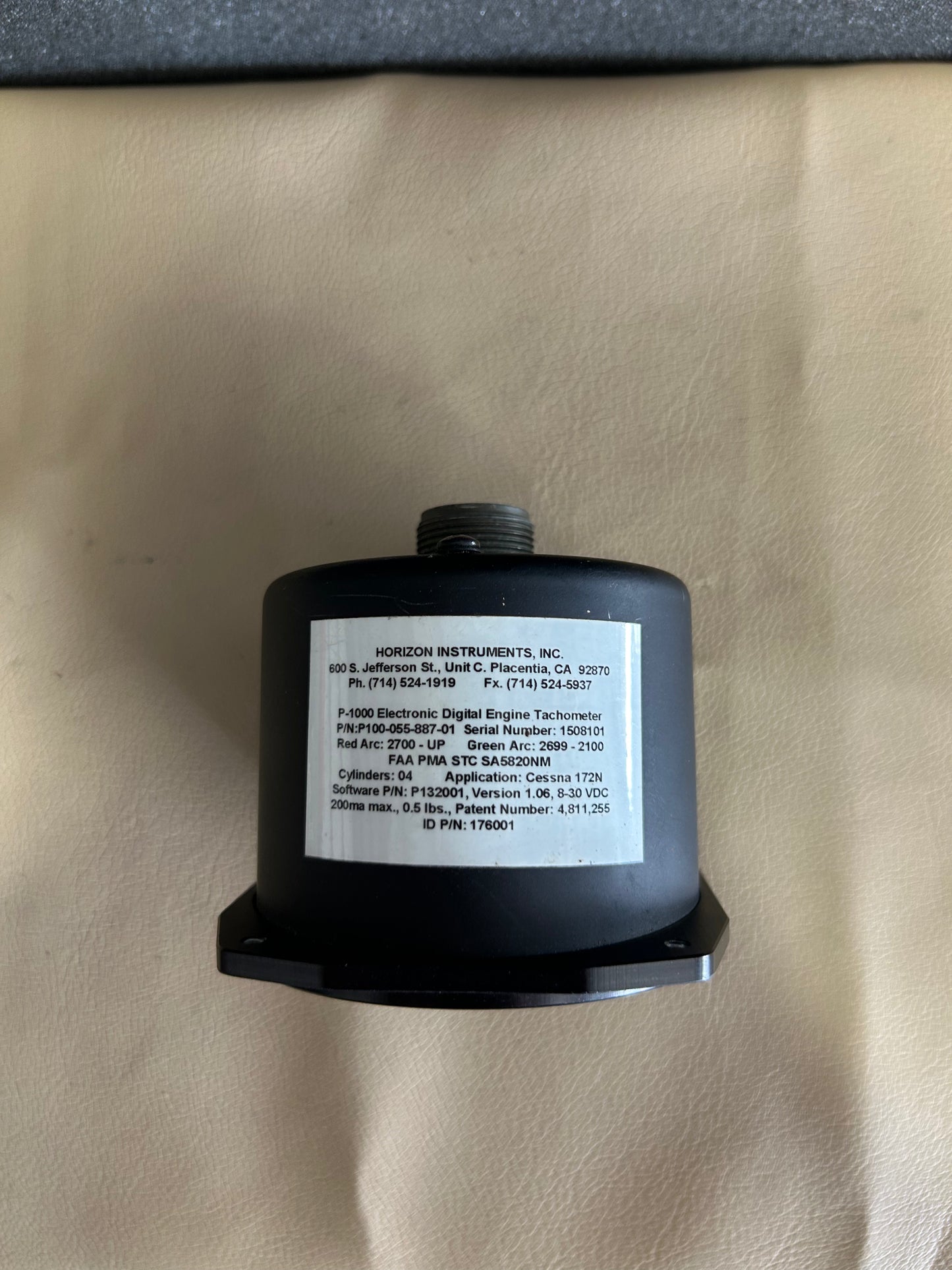 P-1000 Electronic Digital Engine Tachometer | P/N P100-055-887-01