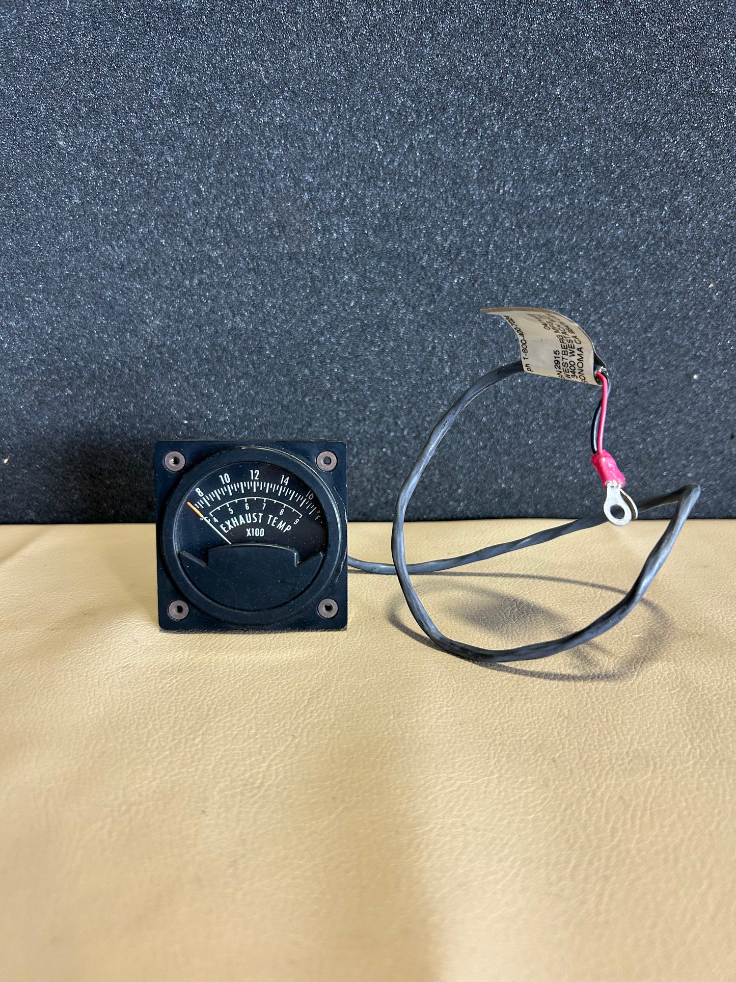 Westberg Exhaust Temp. Gauge | P/N TSO-C43