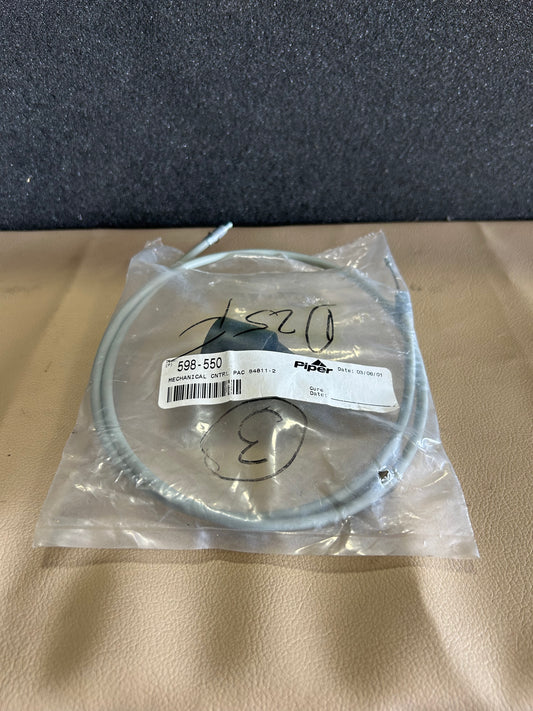 Piper Malibu Seatback Release Cable and Actuator | P/N 598-550 | Alt. (84811-2)