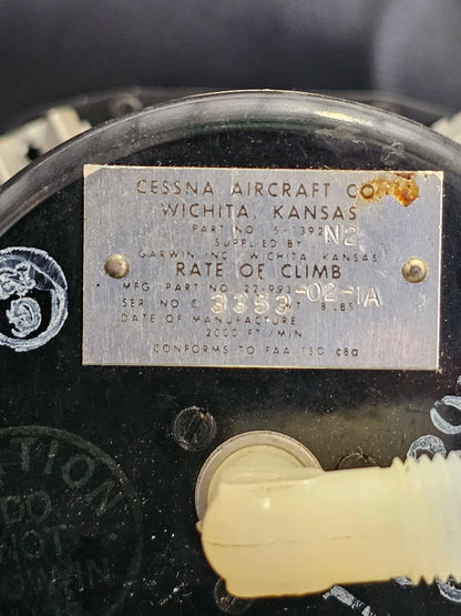 22-993-02-1A (Alt: S-1392) Garwin Rate of Climb Indicator
